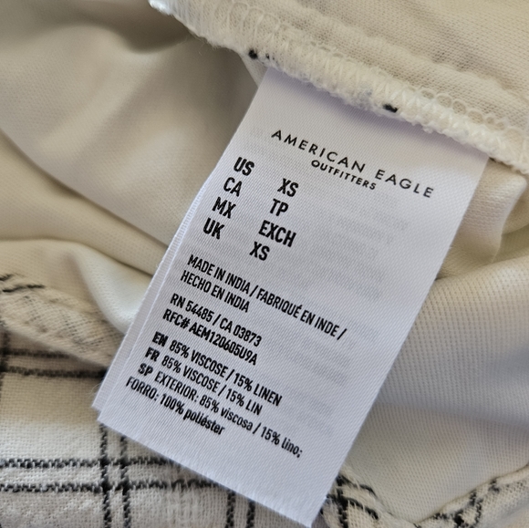 American Eagle plaid jumpsuit XS - Picture 7 of 7